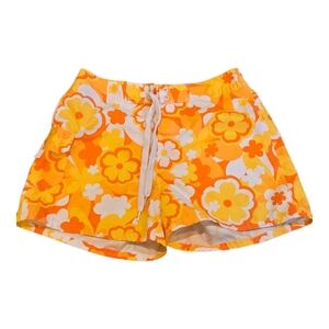 Kanu Surf Kids Floral Orange and White Shorts